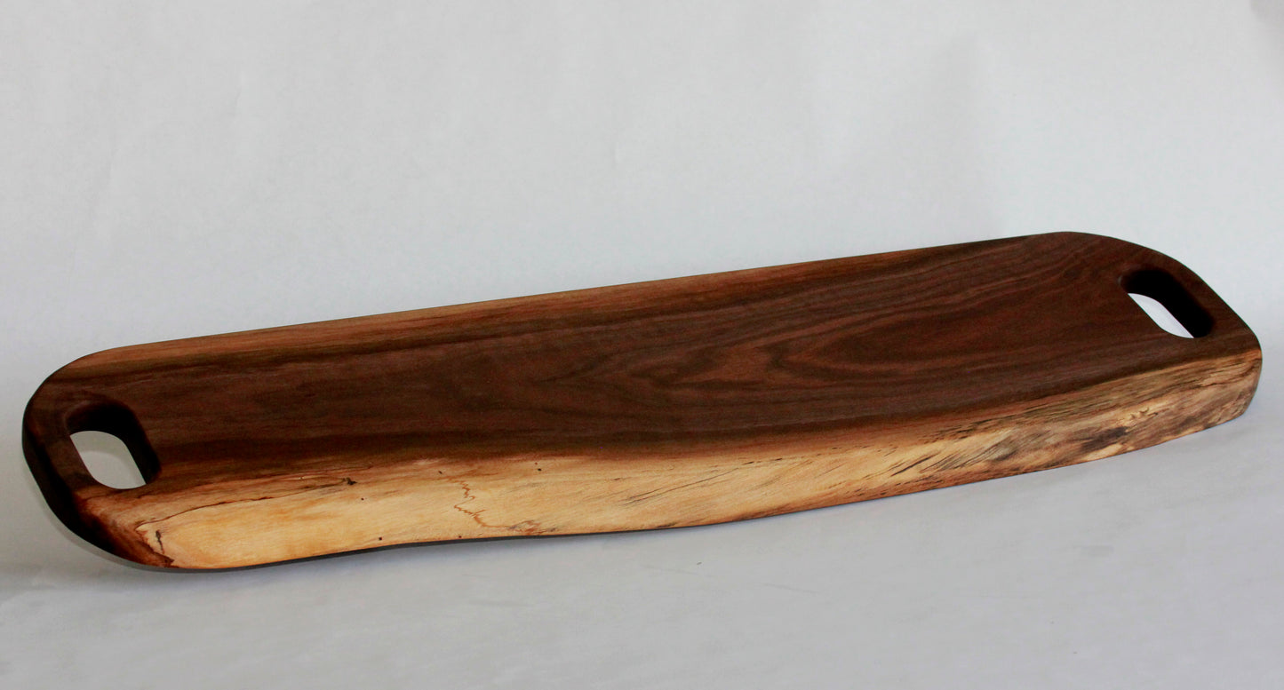Live Edge Double Handle Charcuterie Board