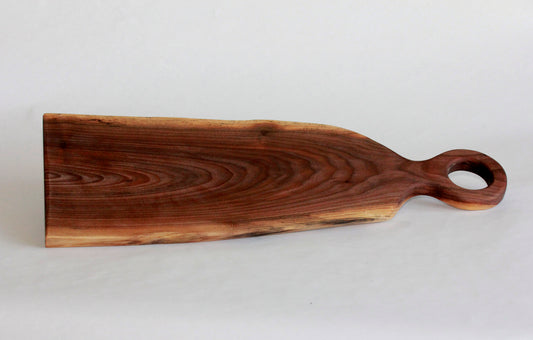 Live Edge Charcuterie Board Round Handle