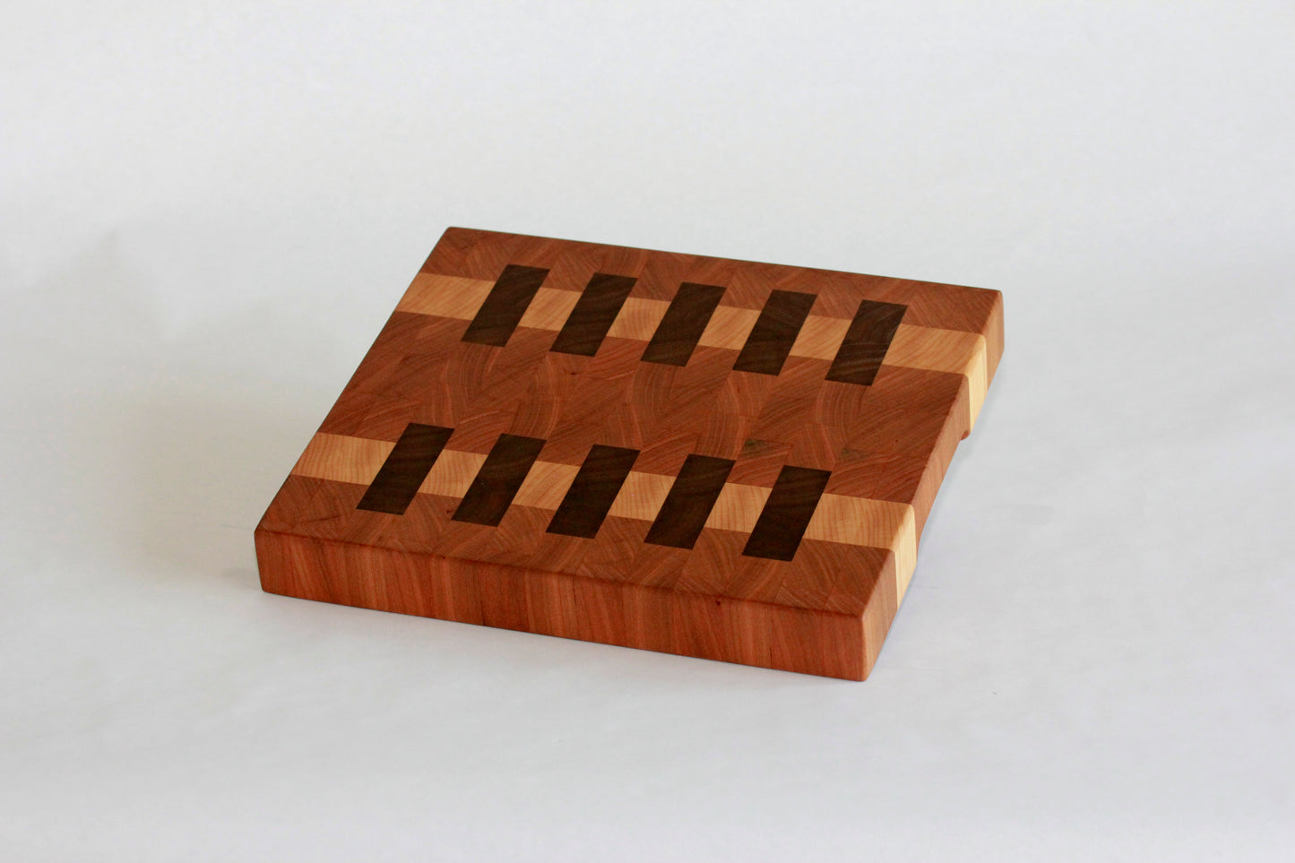 Tri-Wood Zipper End Grain Cutting Board